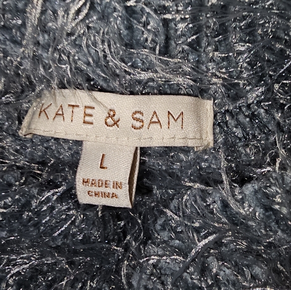 Kate &  Sam Flurry green turtleneck Sweater Size Large - Picture 5 of 6